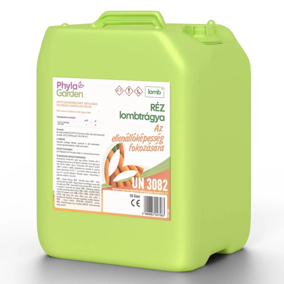 10 literes flakonban PhylaGarden Réz lombtrágya