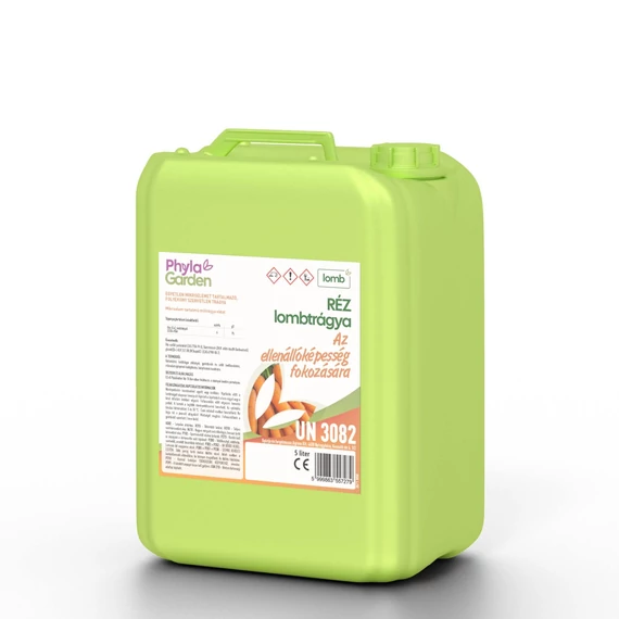 5 literes flakonban PhylaGarden Réz lombtrágya